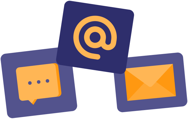 Text, email, social media